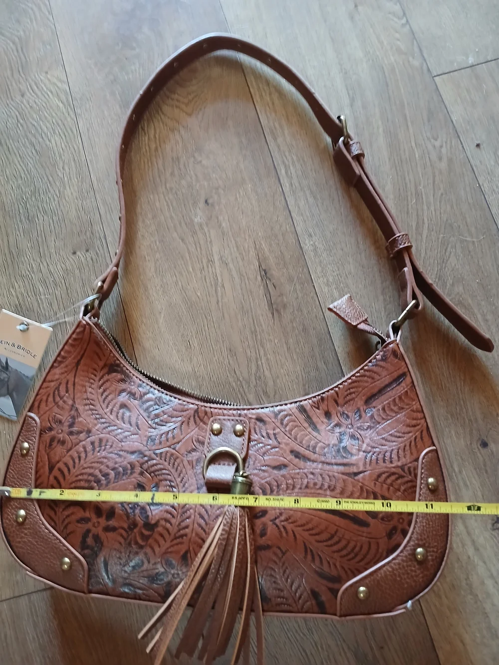 Rein And Bridle Tooled Leather Purse